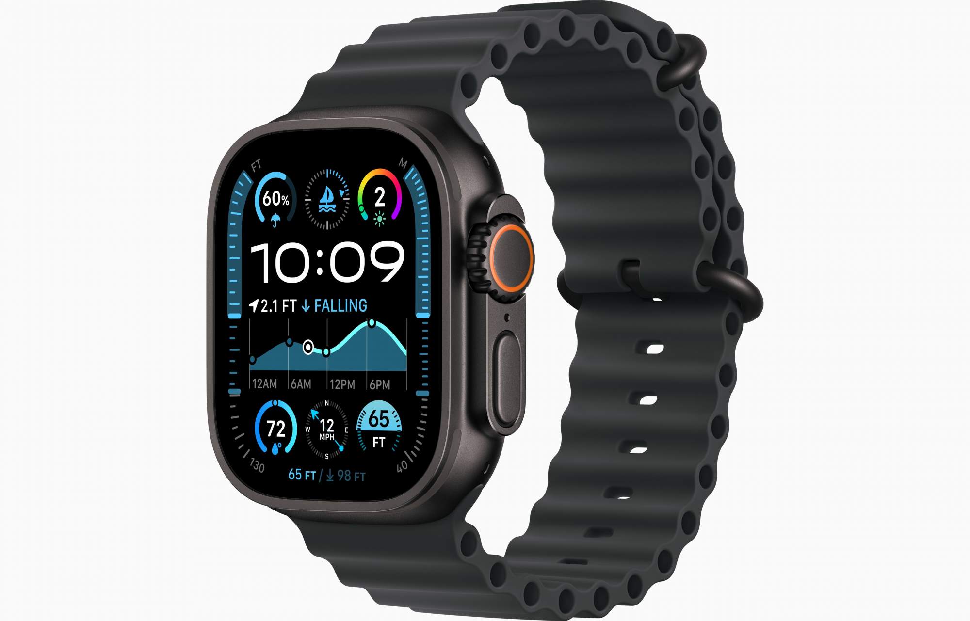 

Смарт-часы Apple Watch Ultra 2 Black with Ocean Band Black, Watch Ultra 2