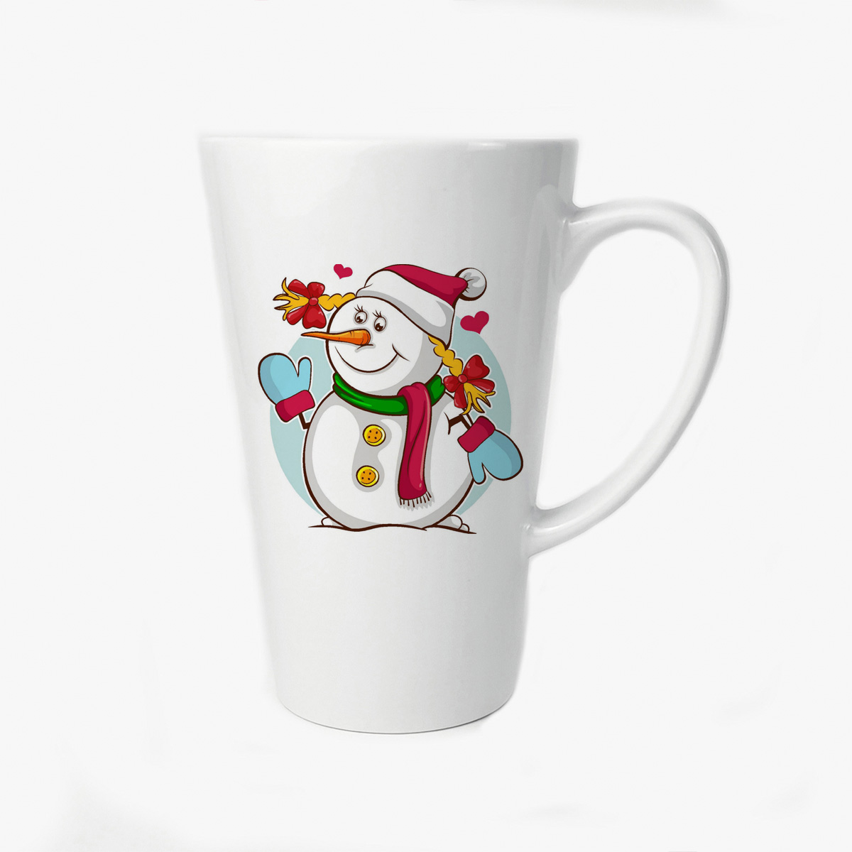 

Большая конусная кружка CoolPodarok Снеговик