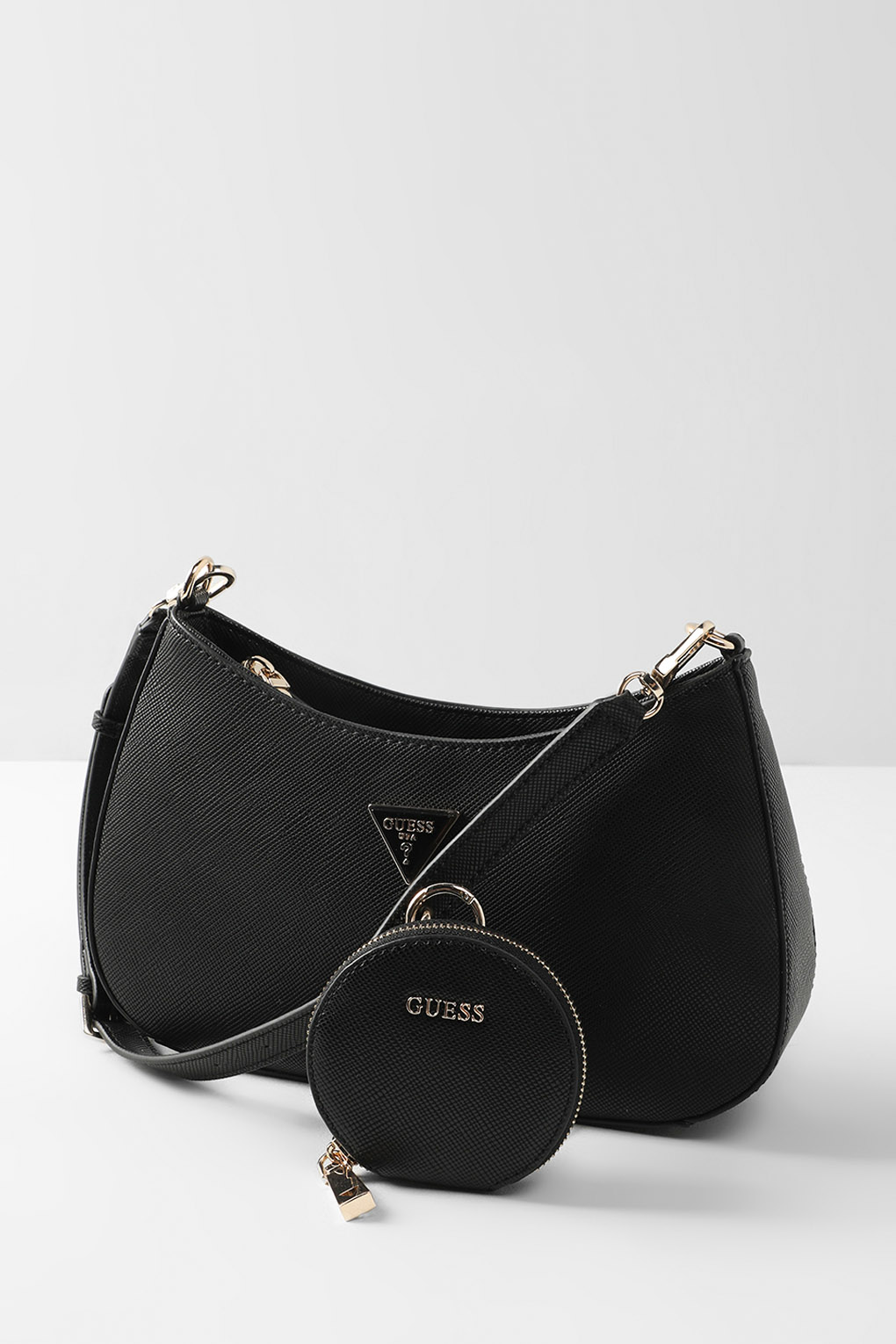 

Сумка-багет женская Guess HWEVG8 73718 черная, HWEVG8 73718