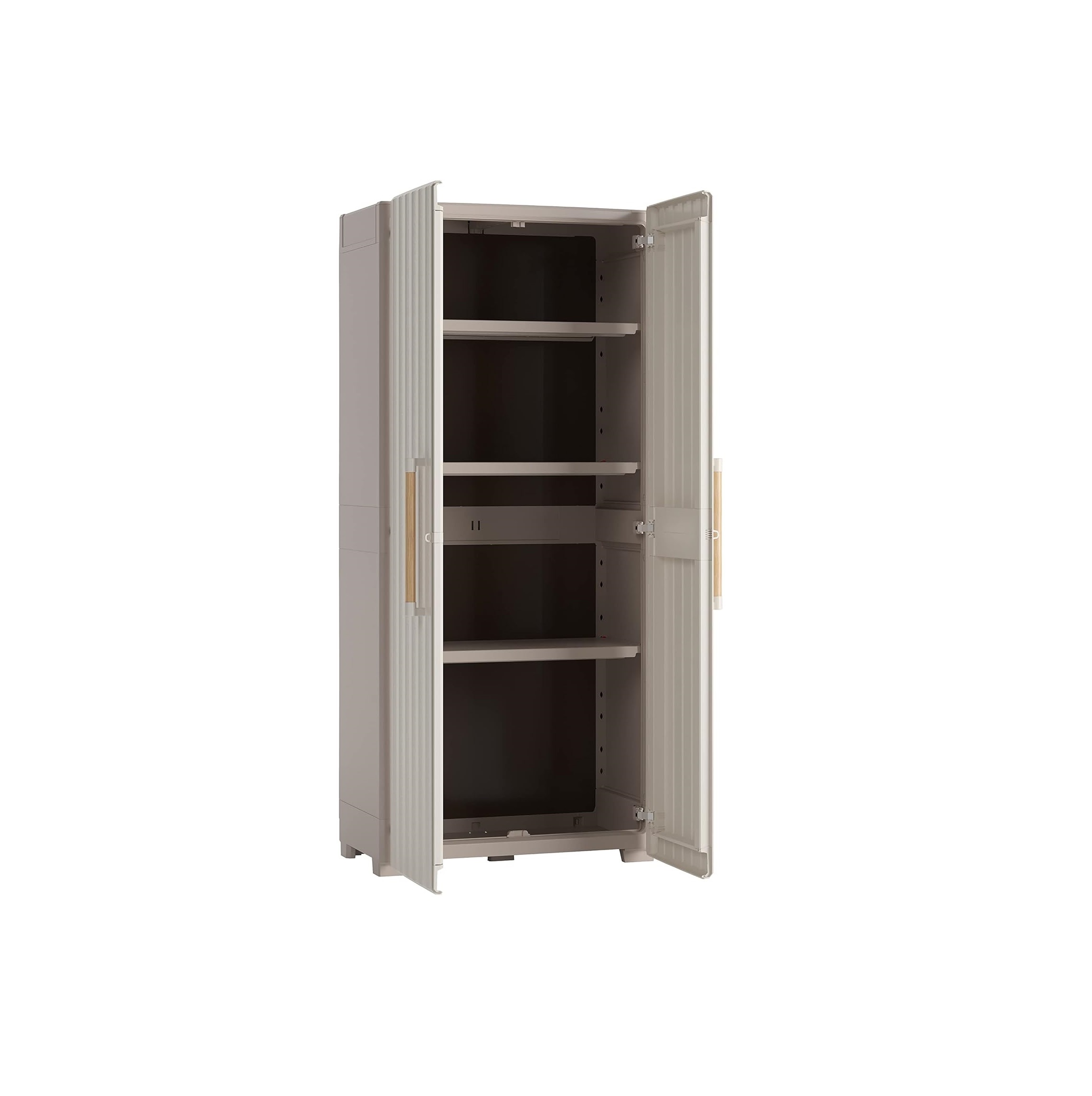 

Уличный шкаф пластиковый Keter Groove Tall 80 х 44 х 182 см, Бежевый, Groove Tall