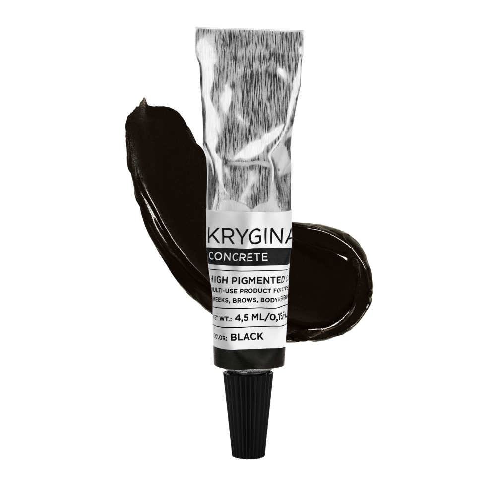 Кремовый пигмент Krygina Cosmetics Concrete Black 4,5 мл