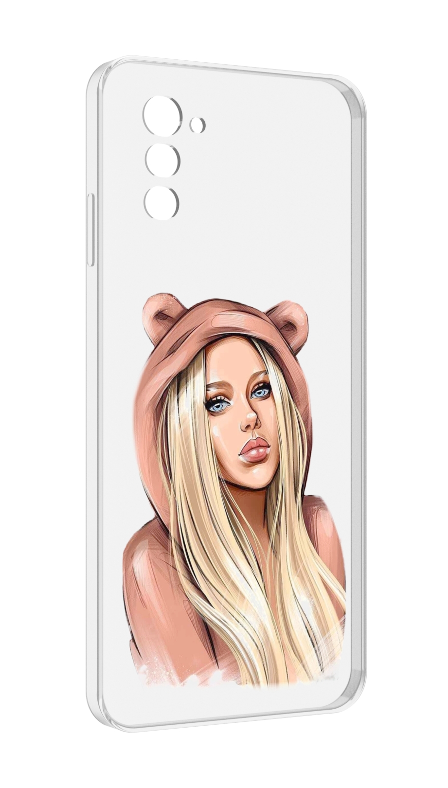 

Чехол MyPads блондинка-в-капюшоне женский для UleFone Note 12 / Note 12P, Прозрачный, Tocco