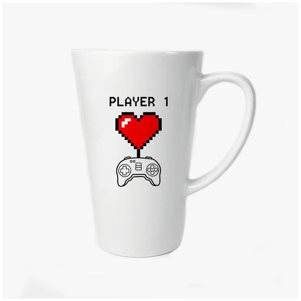 

Большая конусная кружка CoolPodarok player 1