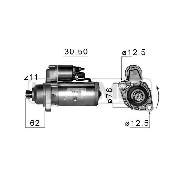 

Стартер VW Bora Variant/Golf IV/Golf V 95>10 Skoda Fabia I/Octavia I/Octavia I Combi 97>10