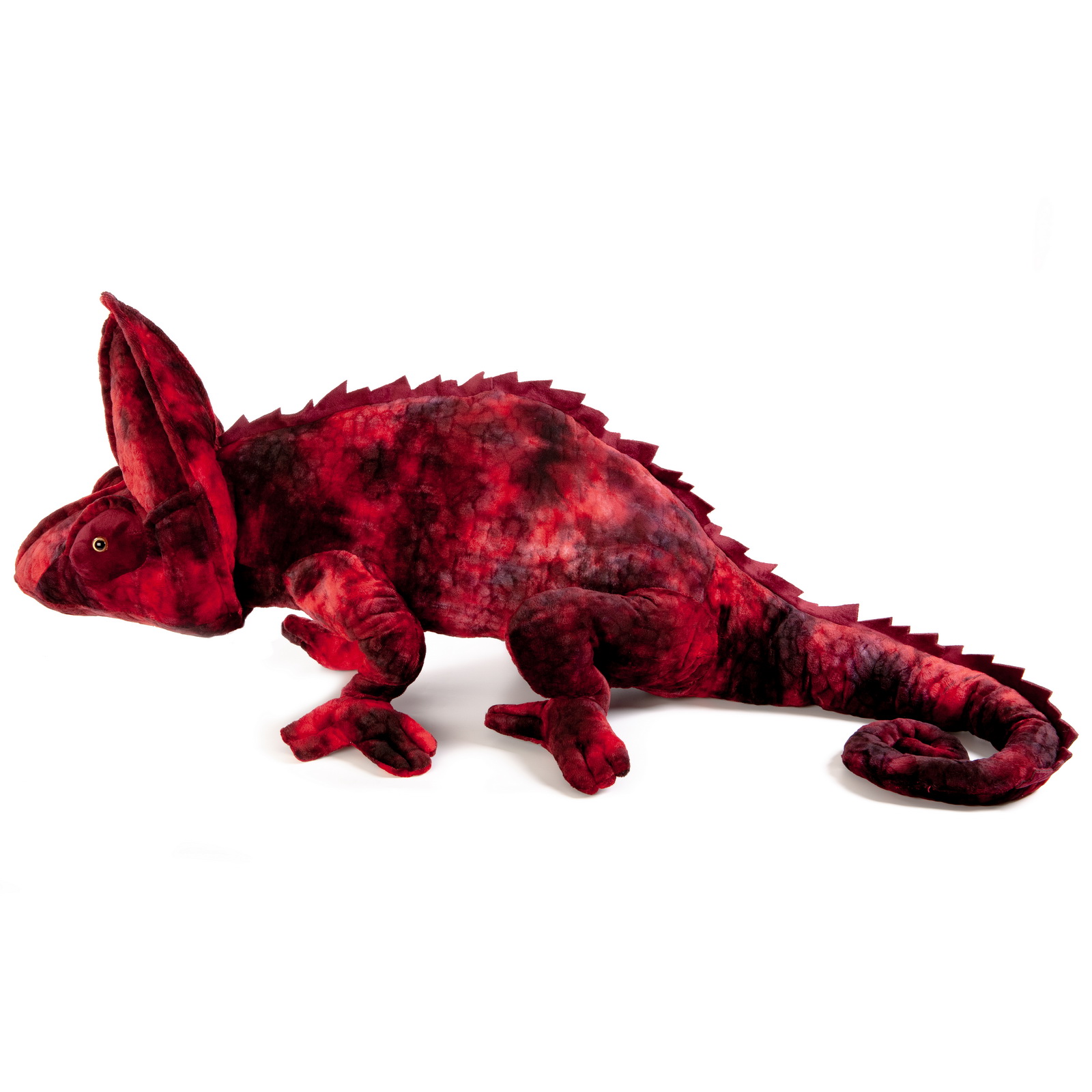 Игрушка мягкая Exoprima Хамелеон, чёрно-красный, 110см