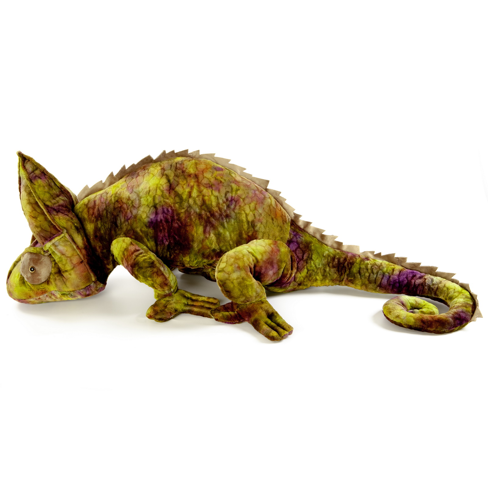 Игрушка мягкая Exoprima Хамелеон, фиолетово-зелёный, 110см