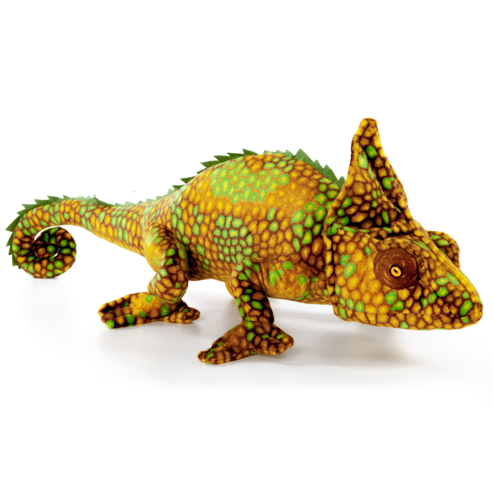 Игрушка мягкая Exoprima Хамелеон, жёлто-зелёный, 80см