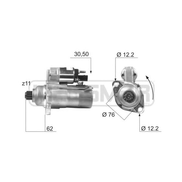 

Стартер Audi A3/A3 Sportback/TT 03>13 Skoda Fabia I/Octavia II/Octavia II Combi 03>13 VW G