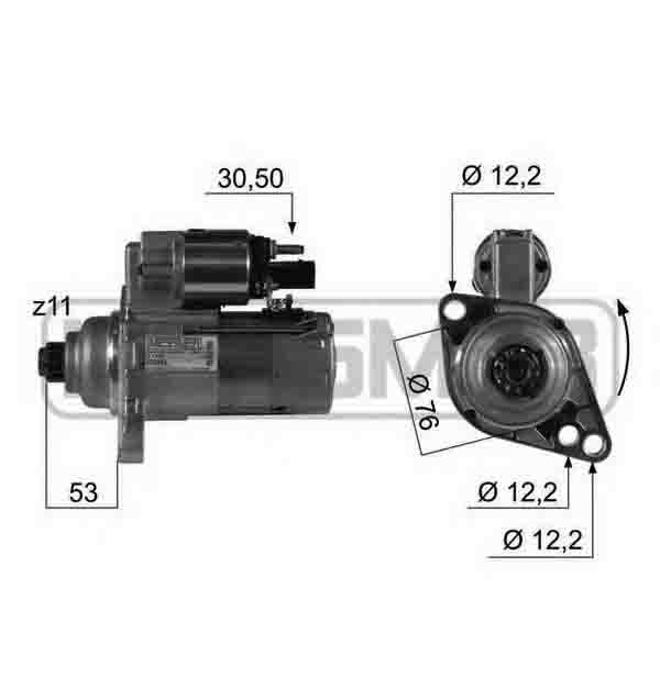 Стартер Audi A3/A3 Sportback 03>12 Skoda Octavia II/Octavia II Combi/Superb II 99>10 VW Go