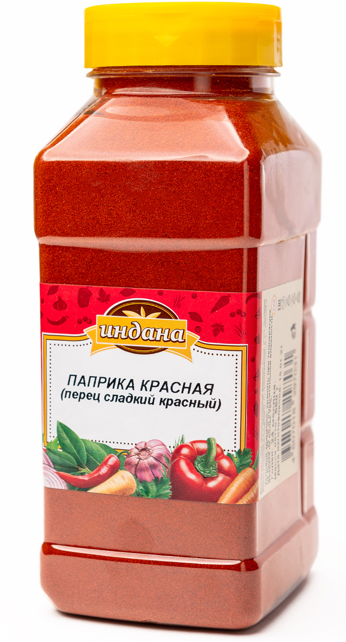 фото Паприка красная молотая, перец сладкий красный, индана 550 г (1000 мл.), с дозатором