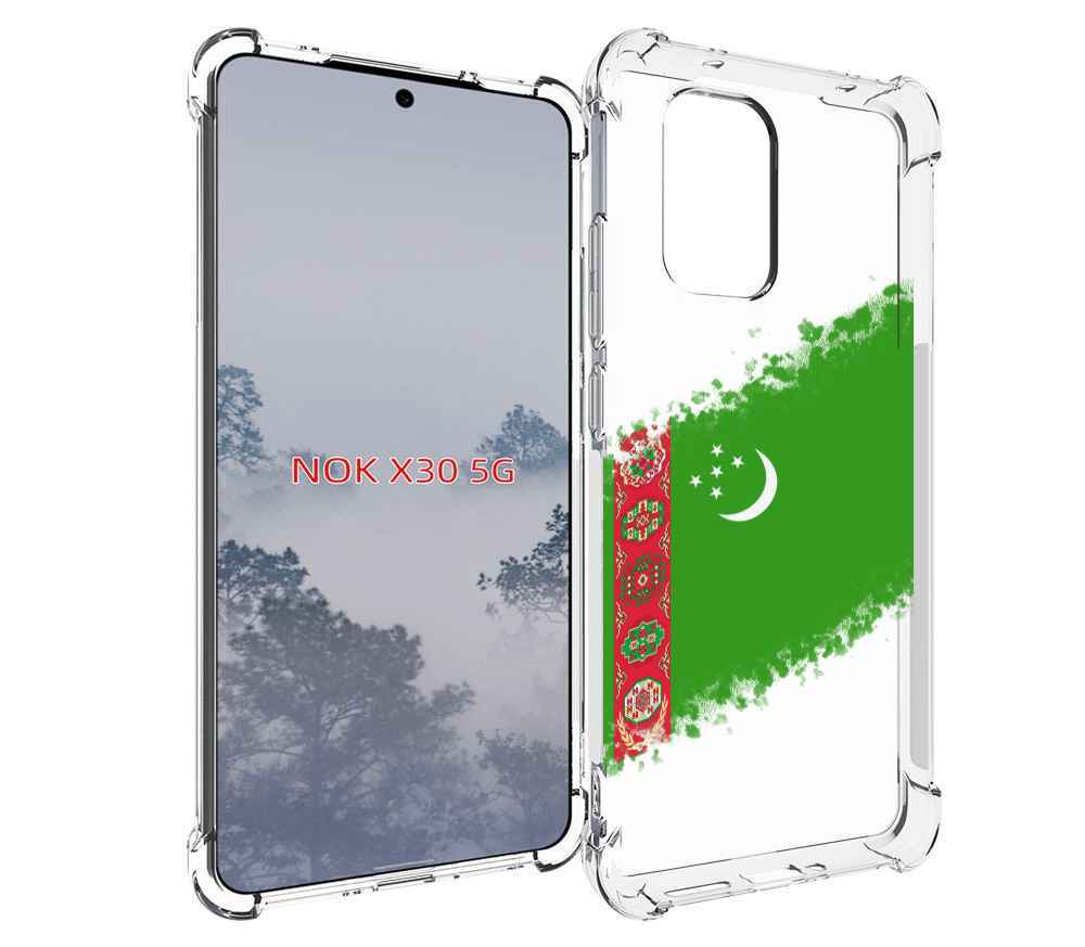 

Чехол MyPads флаг герб Туркменистан-1 для Nokia X30 5G, Tocco