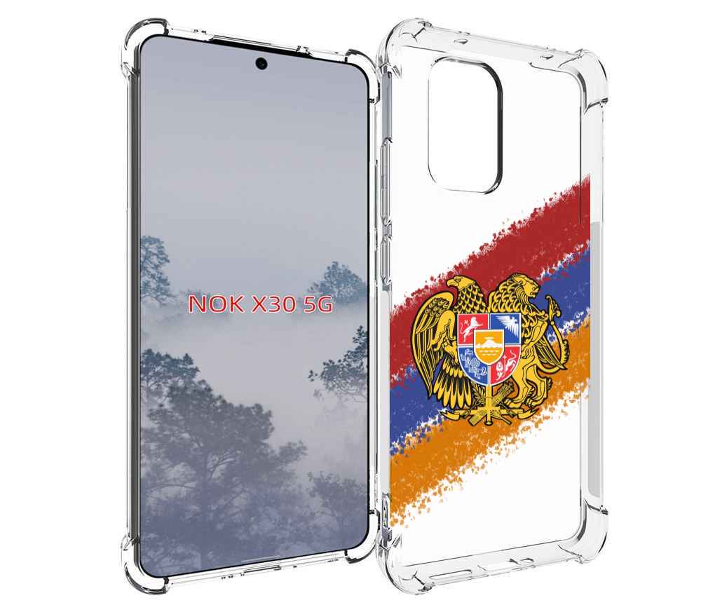 

Чехол MyPads флаг герб Армении для Nokia X30 5G, Tocco