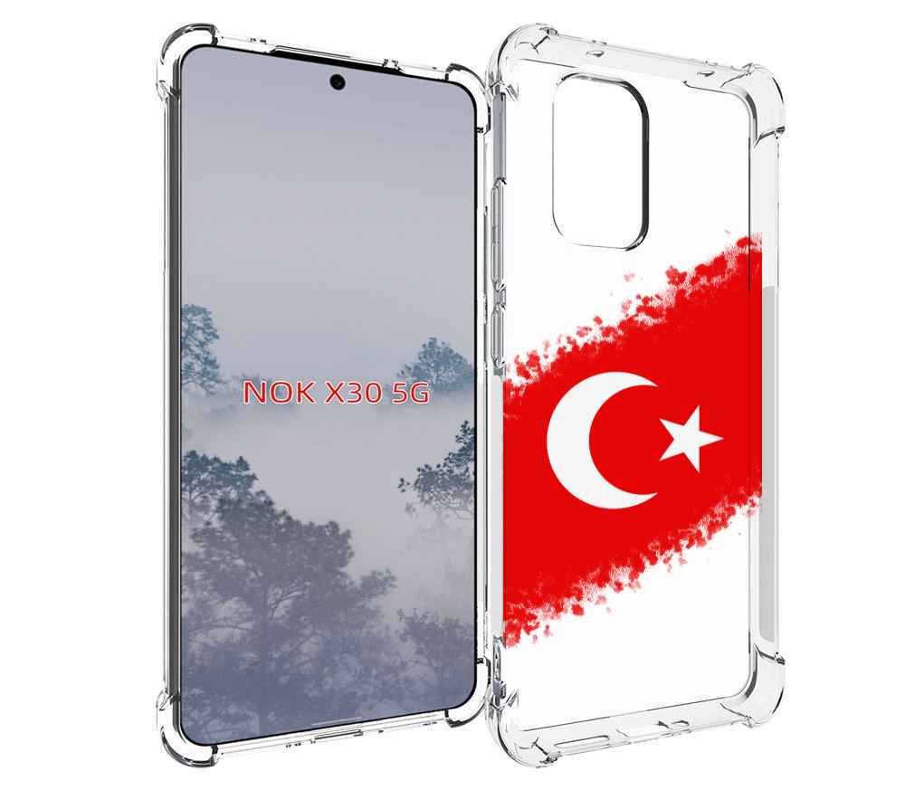 

Чехол MyPads флаг Турции для Nokia X30 5G, Tocco