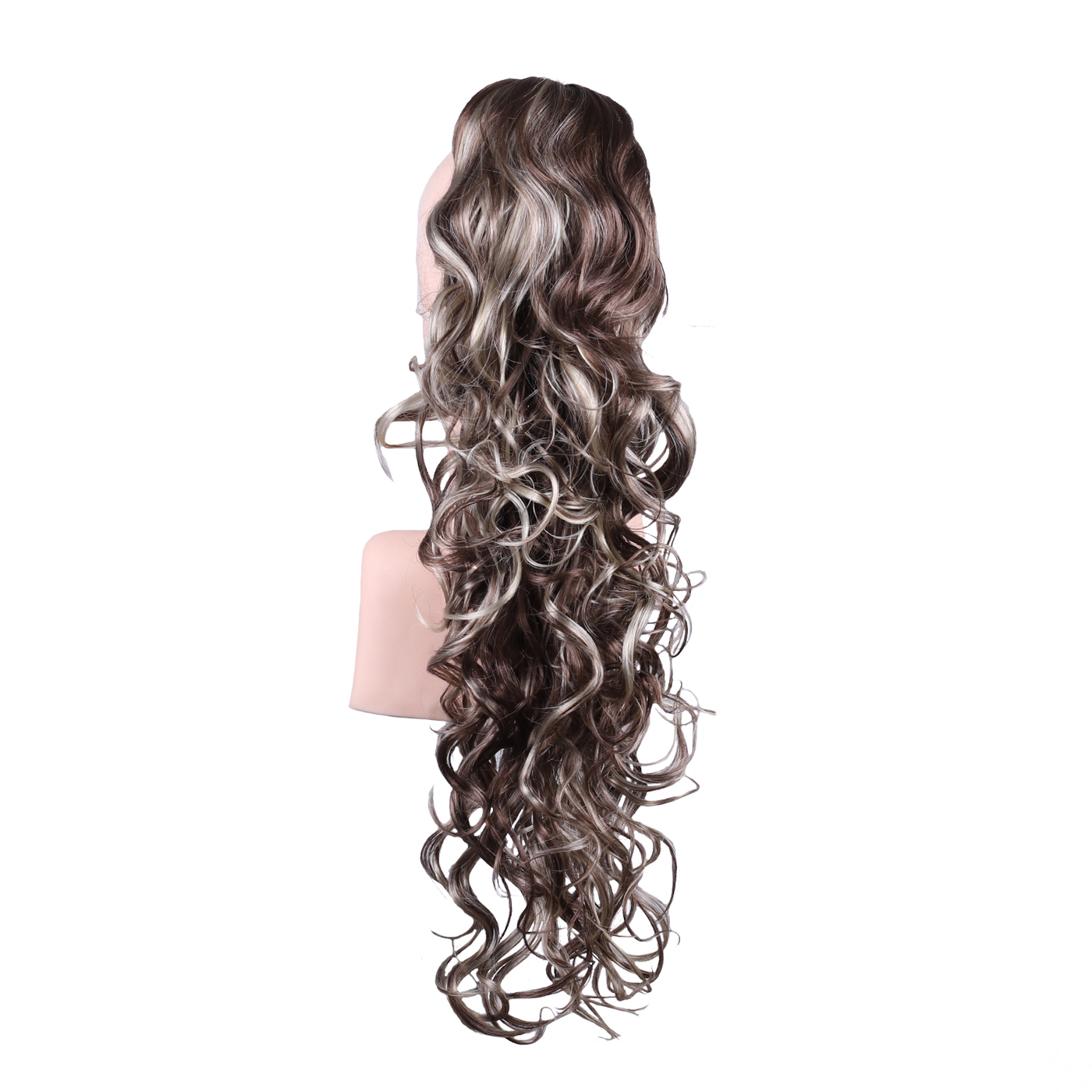

Шиньон из волос WigStar Alessia, заколка-краб, волнистый, искусственный, пепел русый, T88+20