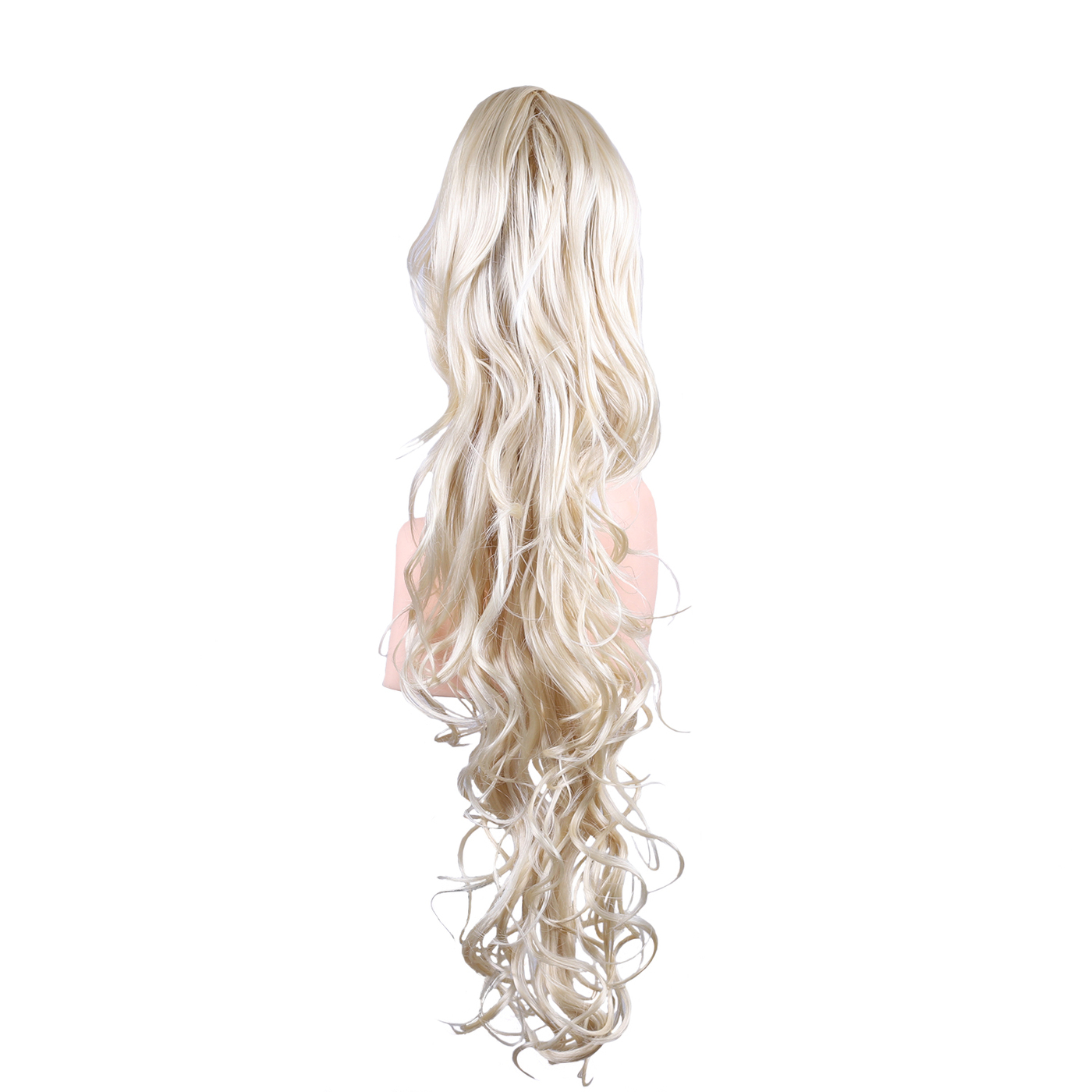 

Шиньон из волос WigStar Alessia на заколке-краб, волнистый, искусственный, холодный блонд, T88+20