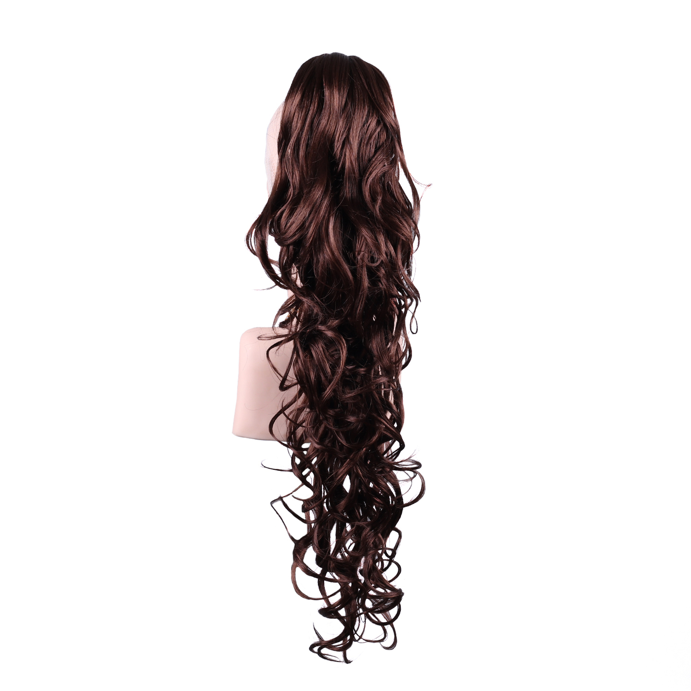 

Шиньон из волос WigStar Alessia, заколка-краб, волнистый, искусственный, коричневый, Каштановый, T88+20