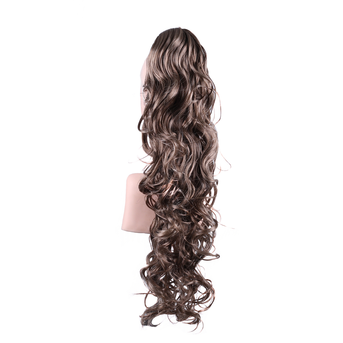 

Шиньон из волос WigStar Alessia, заколка-краб, волнистый, искусственный, холодный русый, T88+20