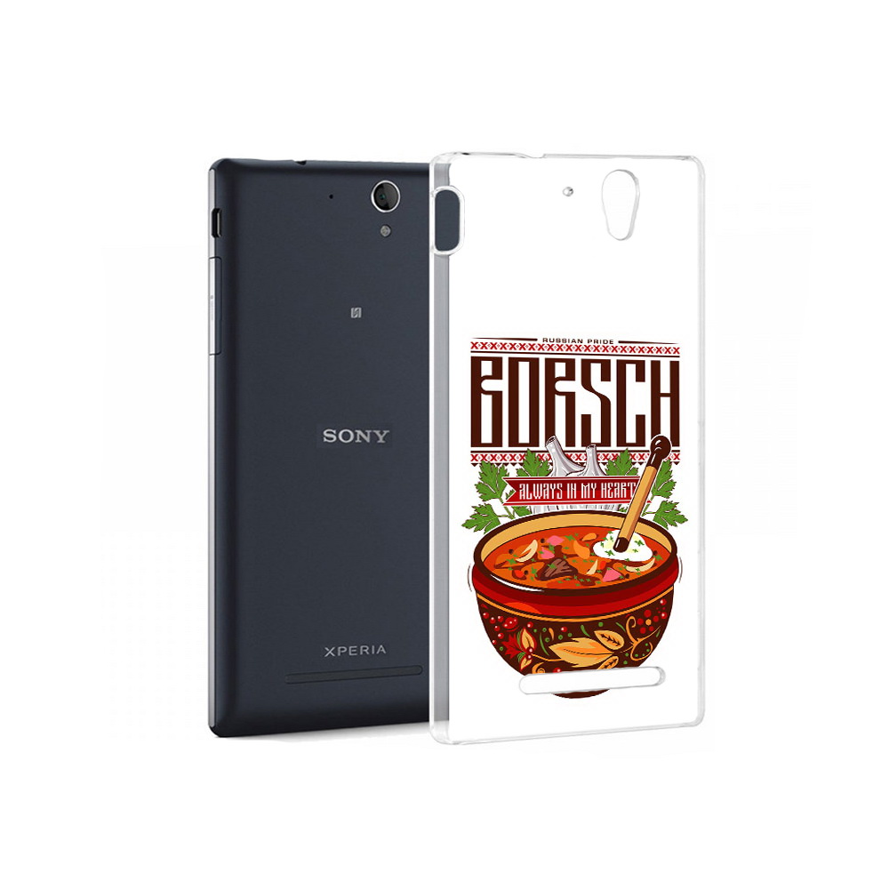 

Чехол MyPads Tocco для Sony Xperia C3 русский борщ (PT18760.251.589), Прозрачный, Tocco