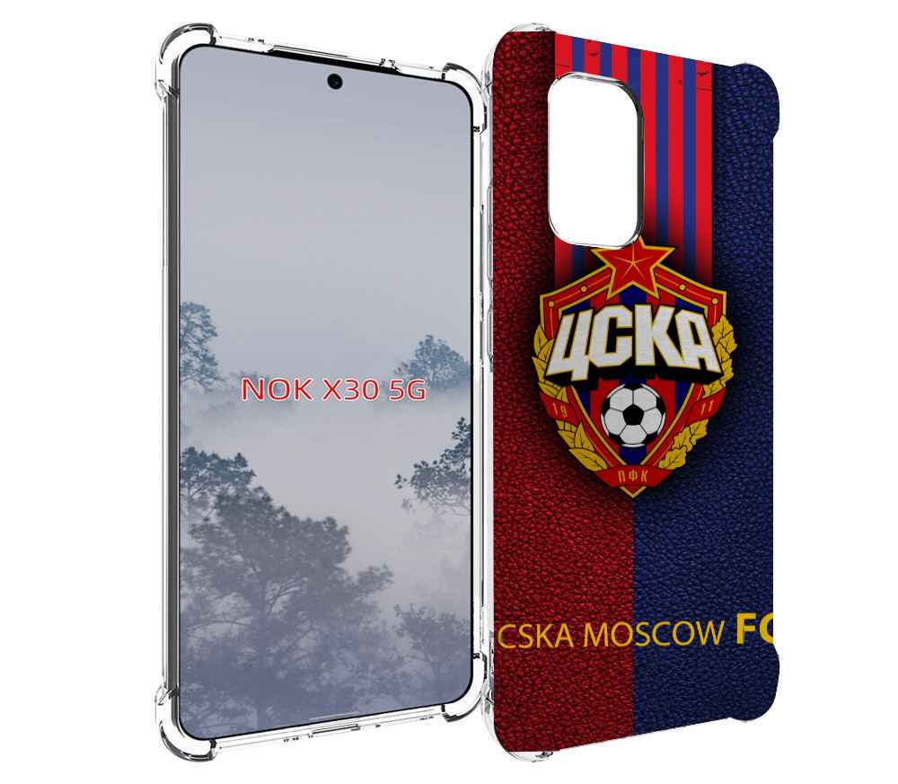 

Чехол MyPads фк цска для Nokia X30 5G, Tocco