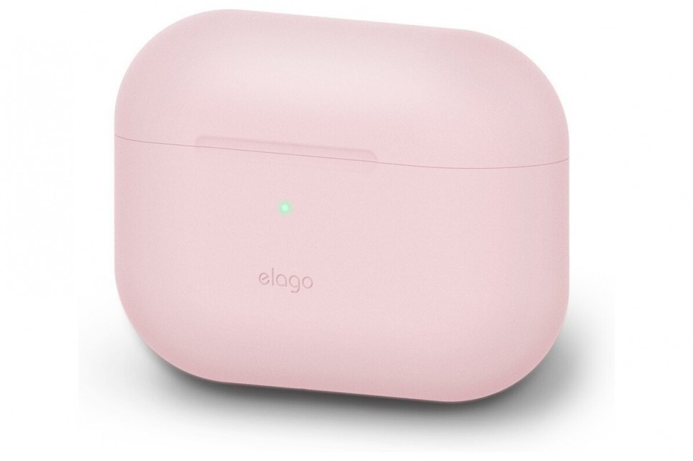 фото Силиконовый чехол elago silicone case airpods pro розовый (eappor-ba-pk)