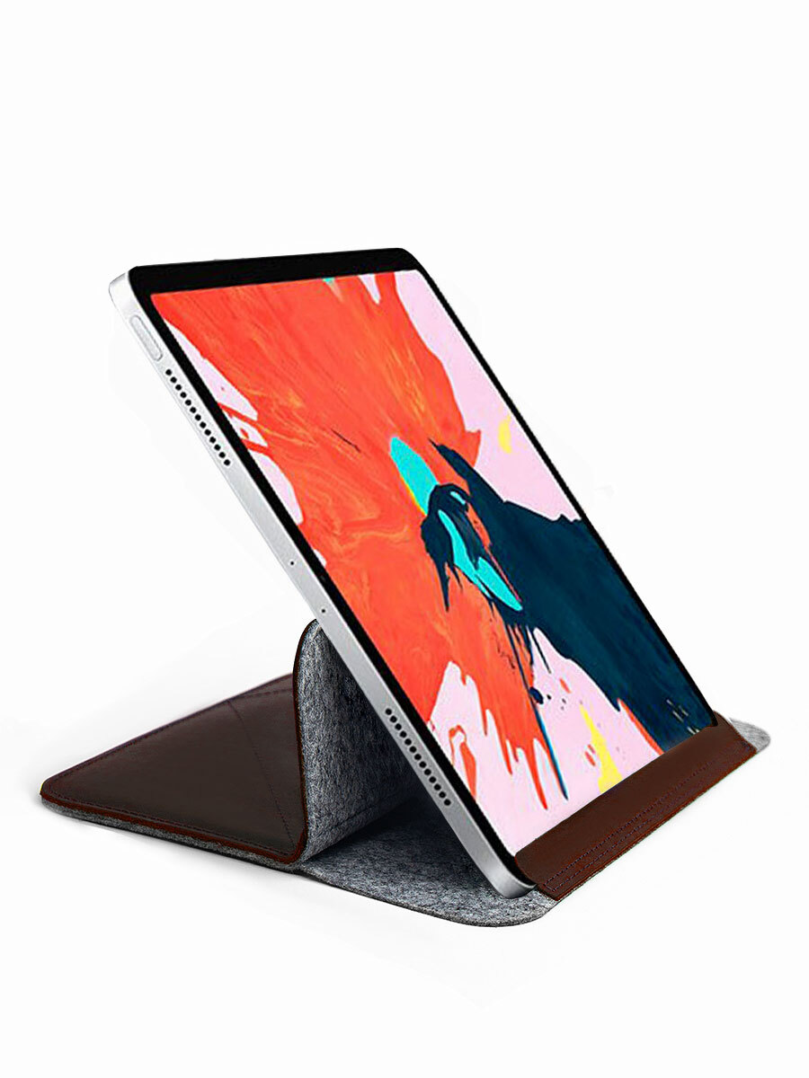 Чехол для планшета Apple iPad Pro 11 (2018), Reversal, ЧProReversal_Светло-серый-рыжий