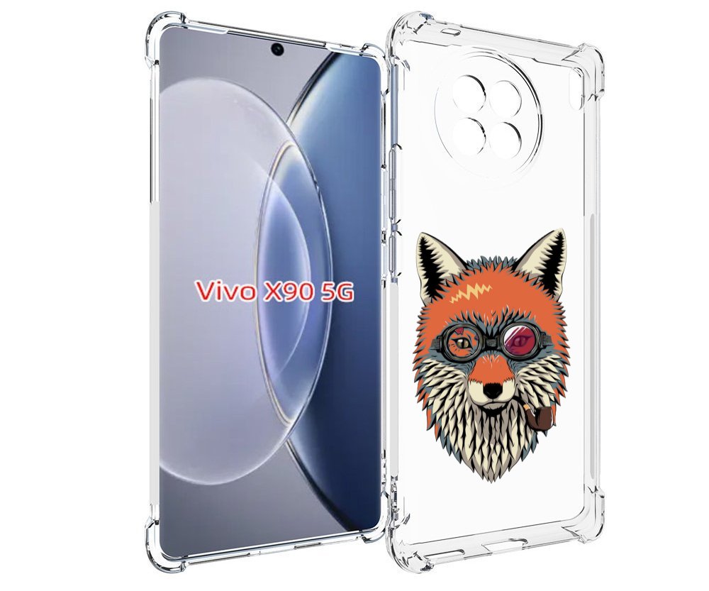 Чехол MyPads Деловой лис для Vivo X90