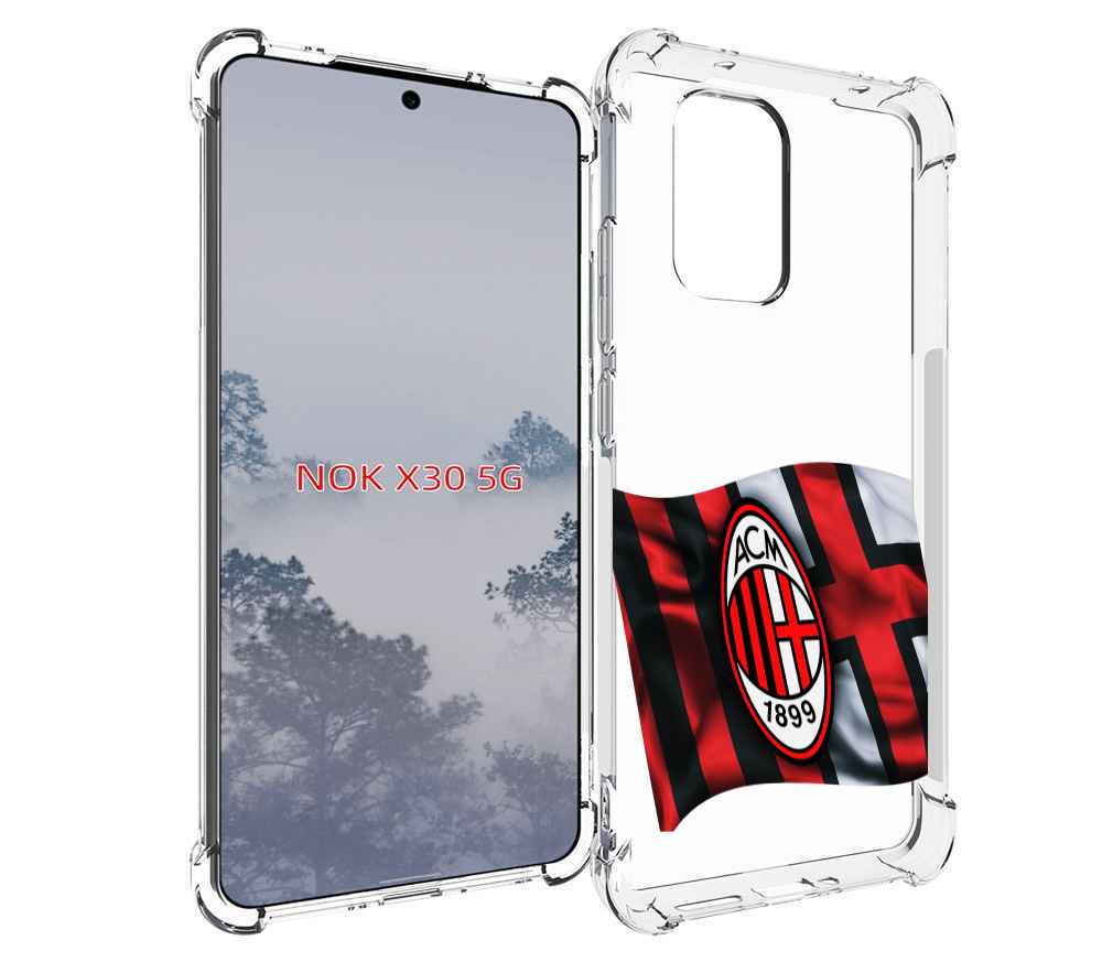 

Чехол MyPads фк милан мужской для Nokia X30 5G, Tocco