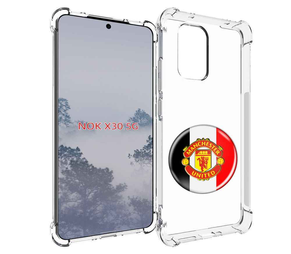 

Чехол MyPads фк манчестер юнайтед мужской для Nokia X30 5G, Tocco
