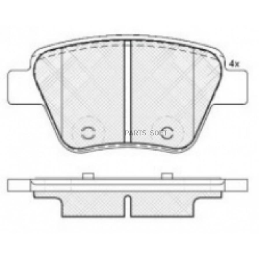 Тормозные колодки AIKO задние для Skoda Yeti, Octavia/Volkswagen Golf, Jetta 2010- PF0550