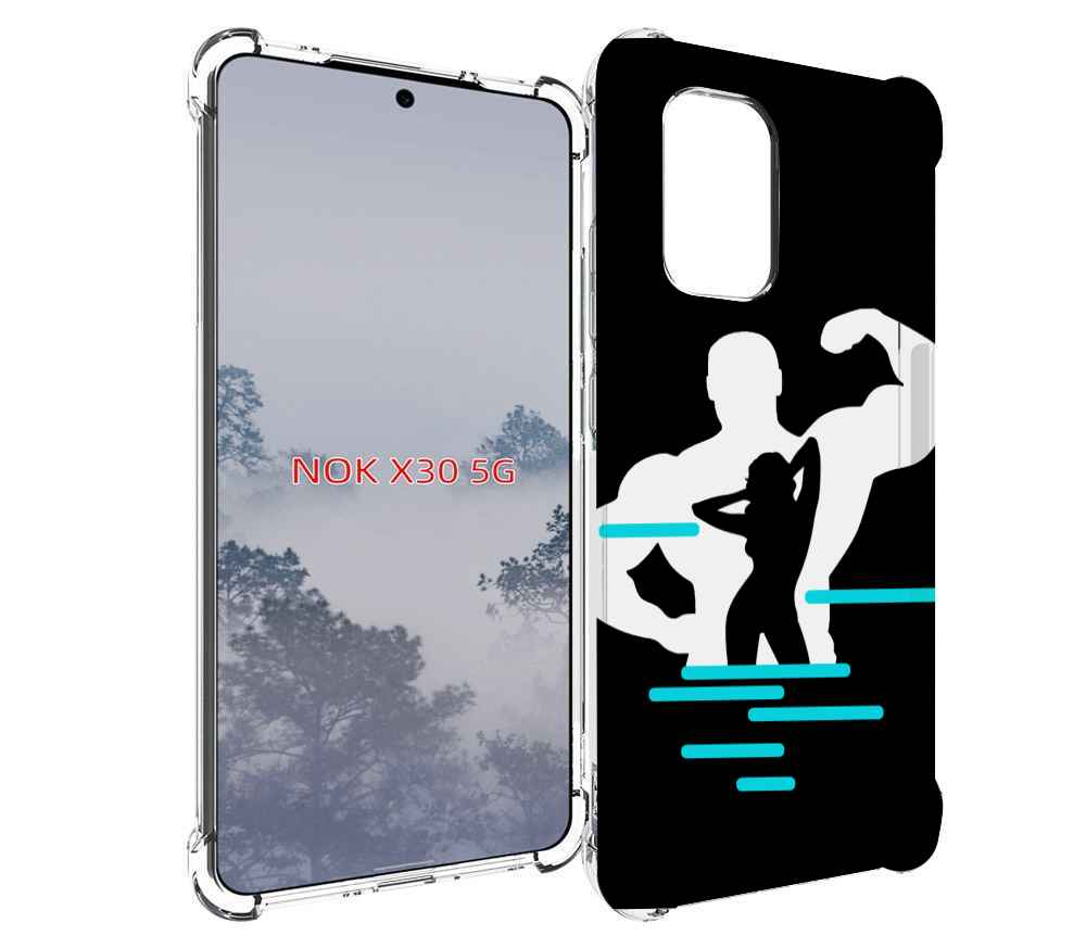 

Чехол MyPads фитнес-тренировка для Nokia X30 5G, Tocco