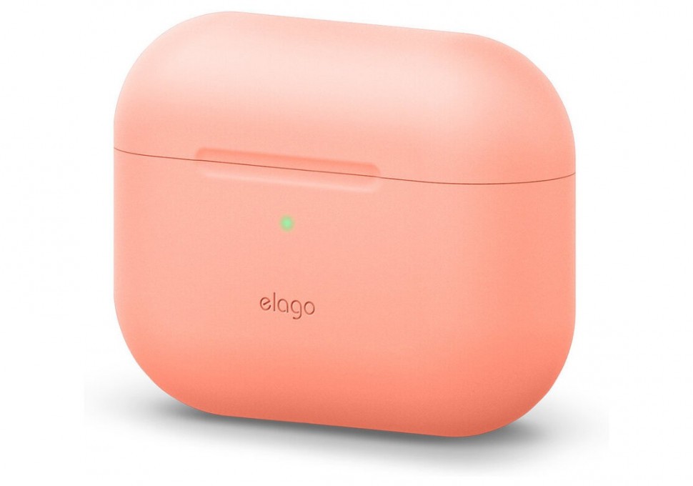 фото Силиконовый чехол elago silicone case airpods pro персиковый (eappor-ba-pe)