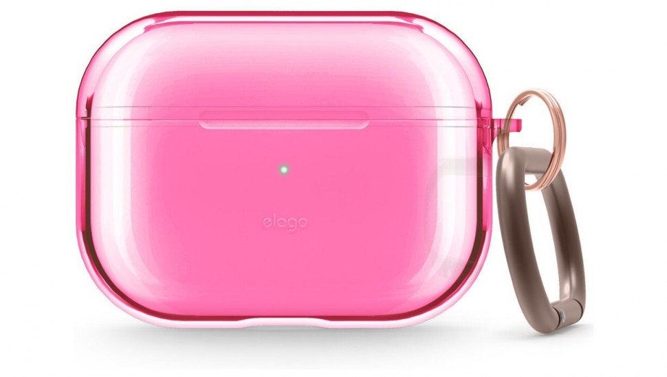 

Чехол Elago для AirPods Pro Neon Pink, Прозрачный, Clear Hang Case