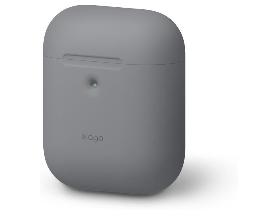 фото Силиконовый чехол elago a2 silicone case airpods 2 серый (eap2sc-mgy)