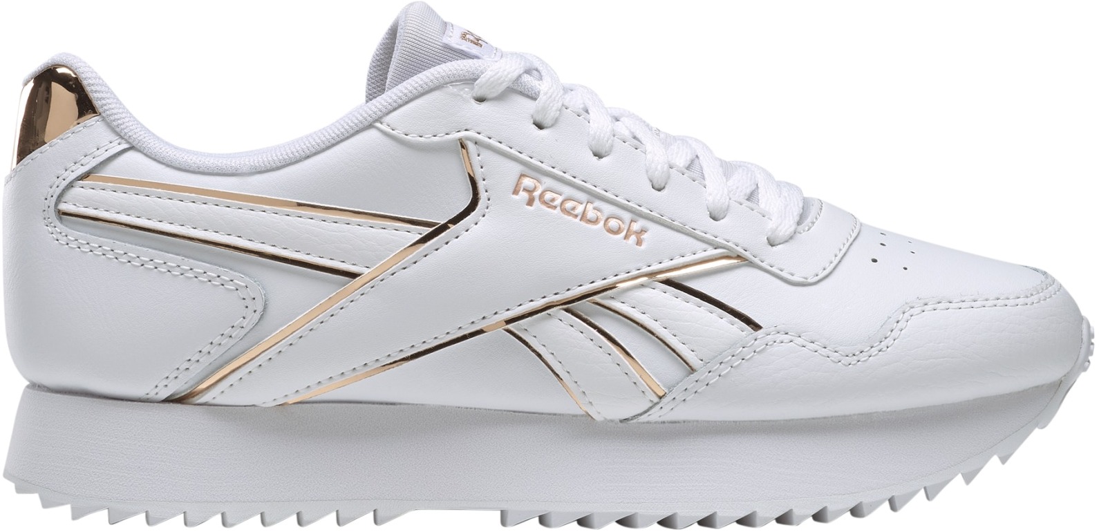 

Кроссовки женские Reebok Royal Glide Ripple Clip белые 5.5 US, Royal Glide Ripple Clip
