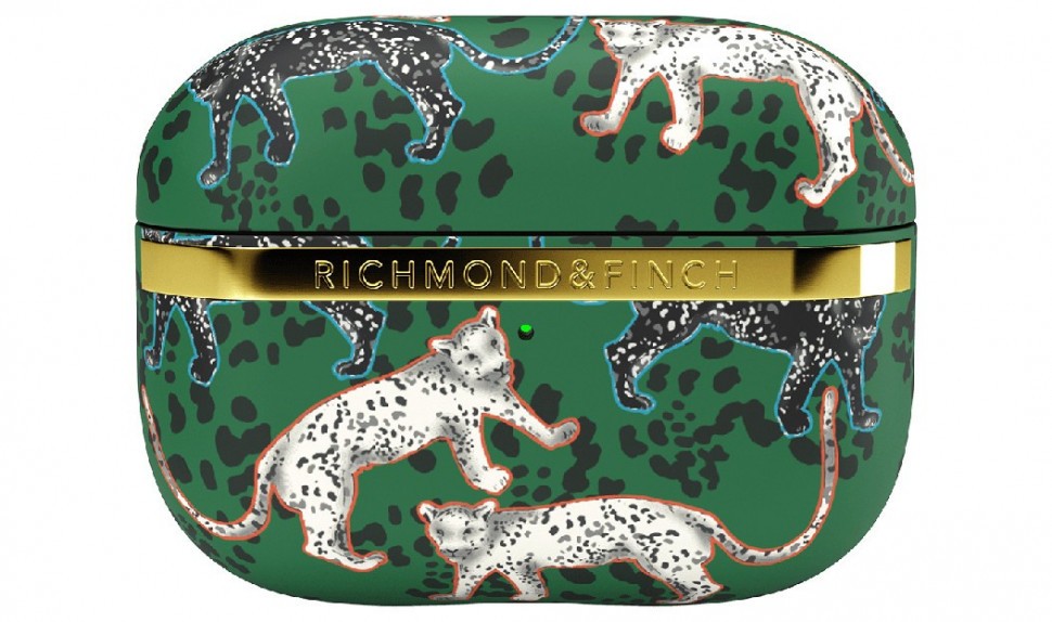 фото Чехол richmond & finch fw20 airpods pro "зеленый леопард" (green leopard) (r41736) richmond finch