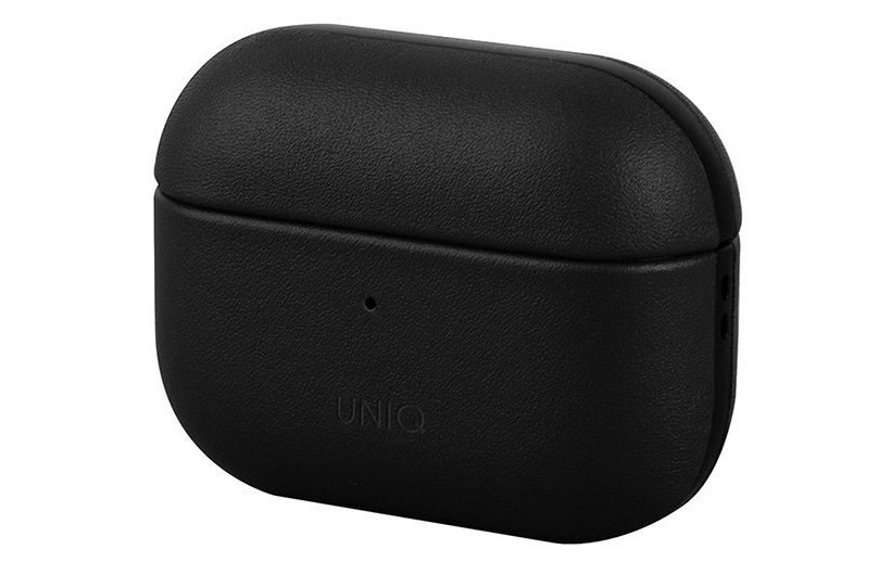 фото Кожаный чехол uniq terra genuine leather airpods pro черный (airpodspro-terdal)