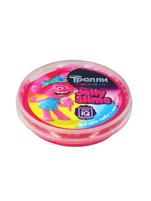 фото Слайм master iq jelly slime тролли розовый, в шайбе, готовый n61 master iq²