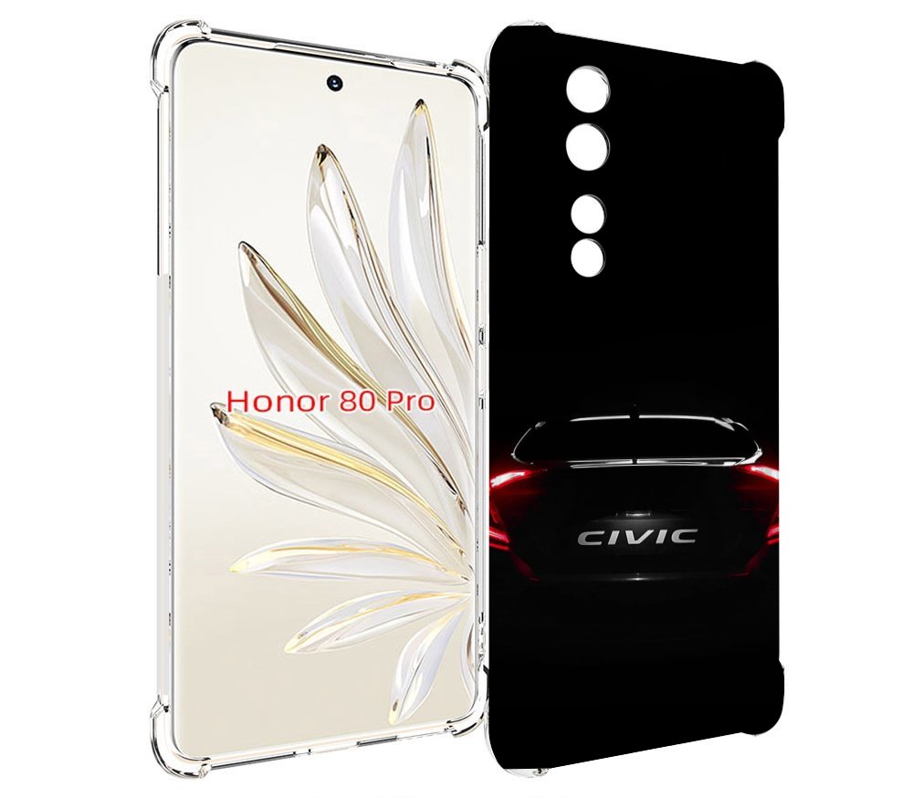 

Чехол MyPads honda хонда 2 для Honor 80 Pro, Прозрачный, Tocco