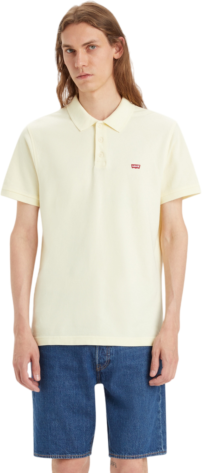 

Футболка мужская Levis Men Housemark Polo белая L, Белый, Men Housemark Polo