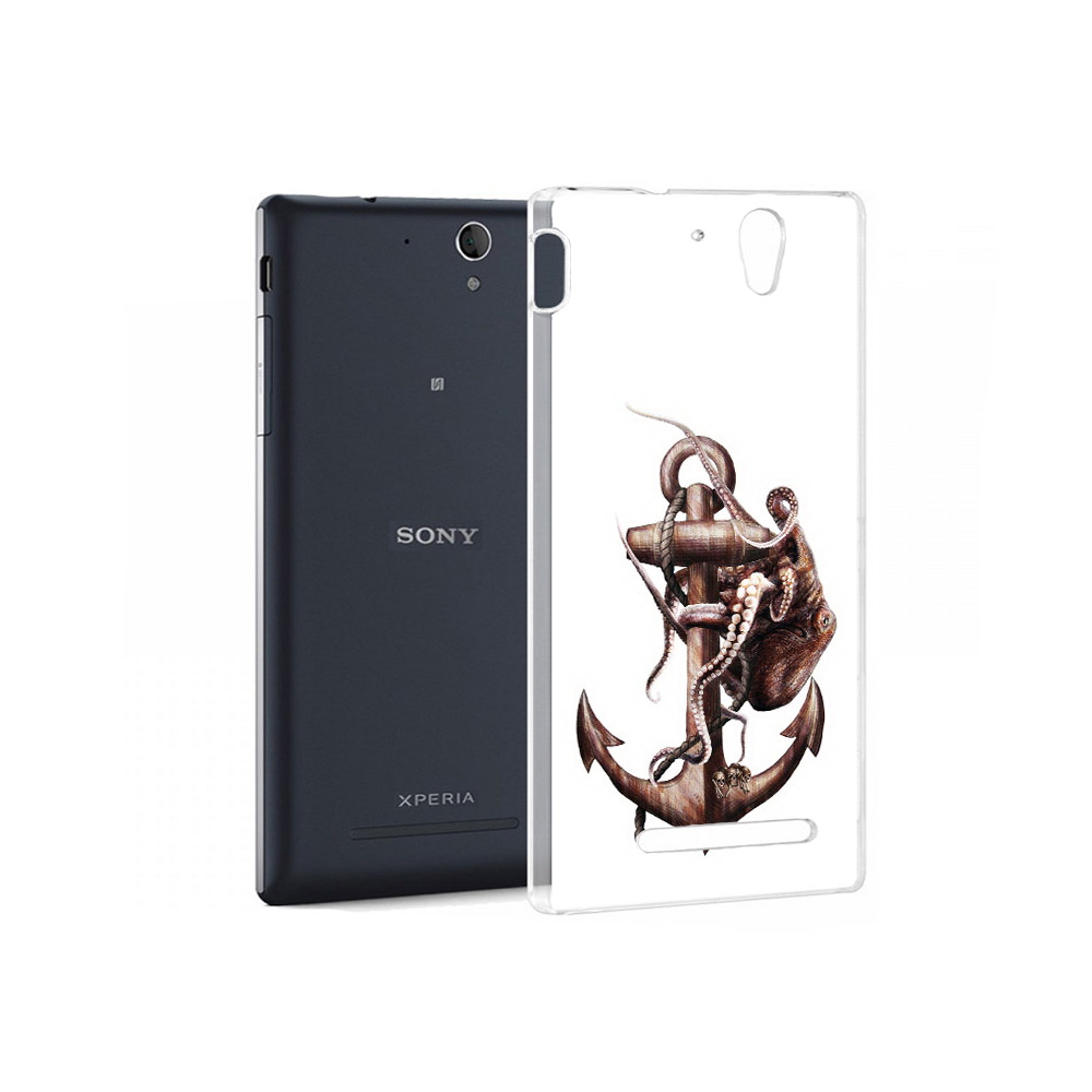 

Чехол MyPads Tocco для Sony Xperia C3 ржавый якорь (PT18760.251.579), Прозрачный, Tocco