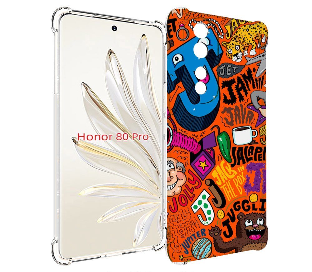 

Чехол MyPads funky-decor для Honor 80 Pro, Прозрачный, Tocco