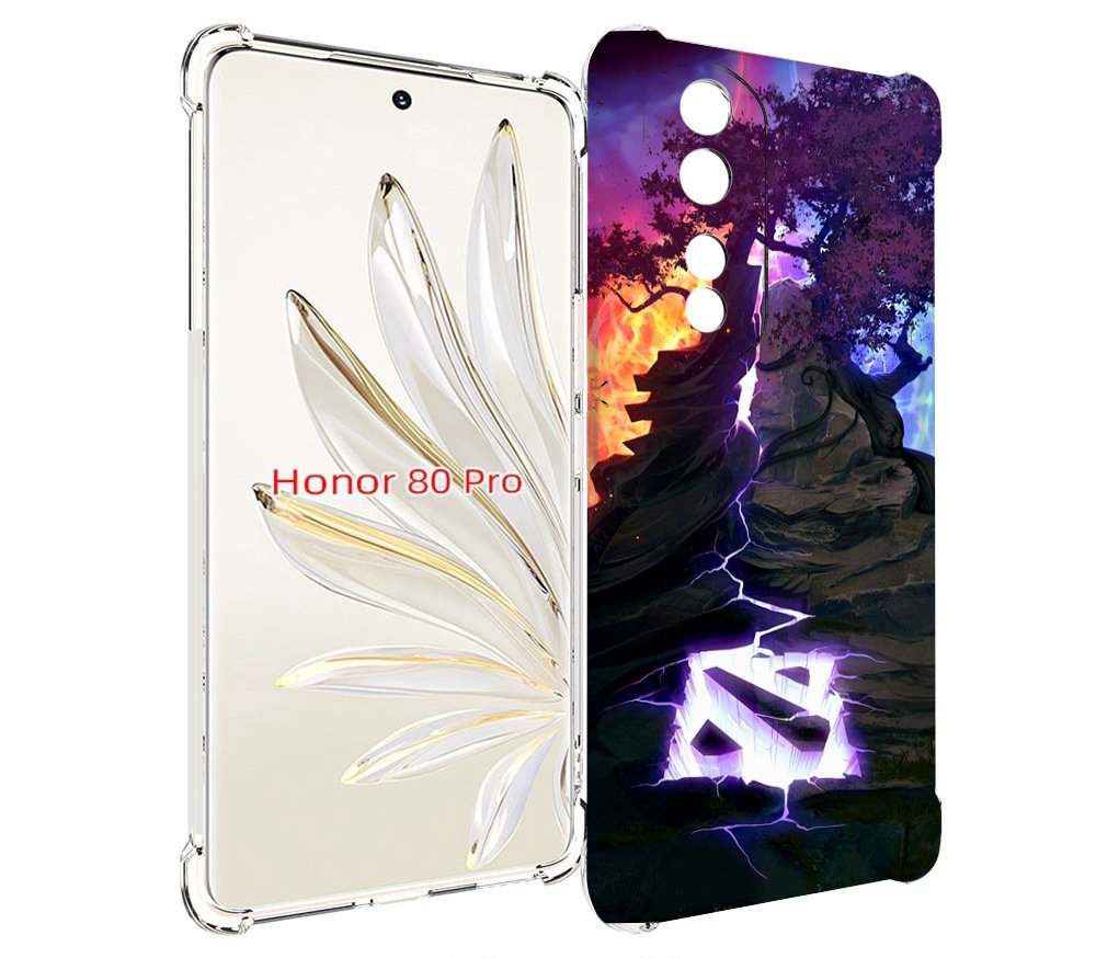 

Чехол MyPads dota 2 логотип для Honor 80 Pro, Прозрачный, Tocco