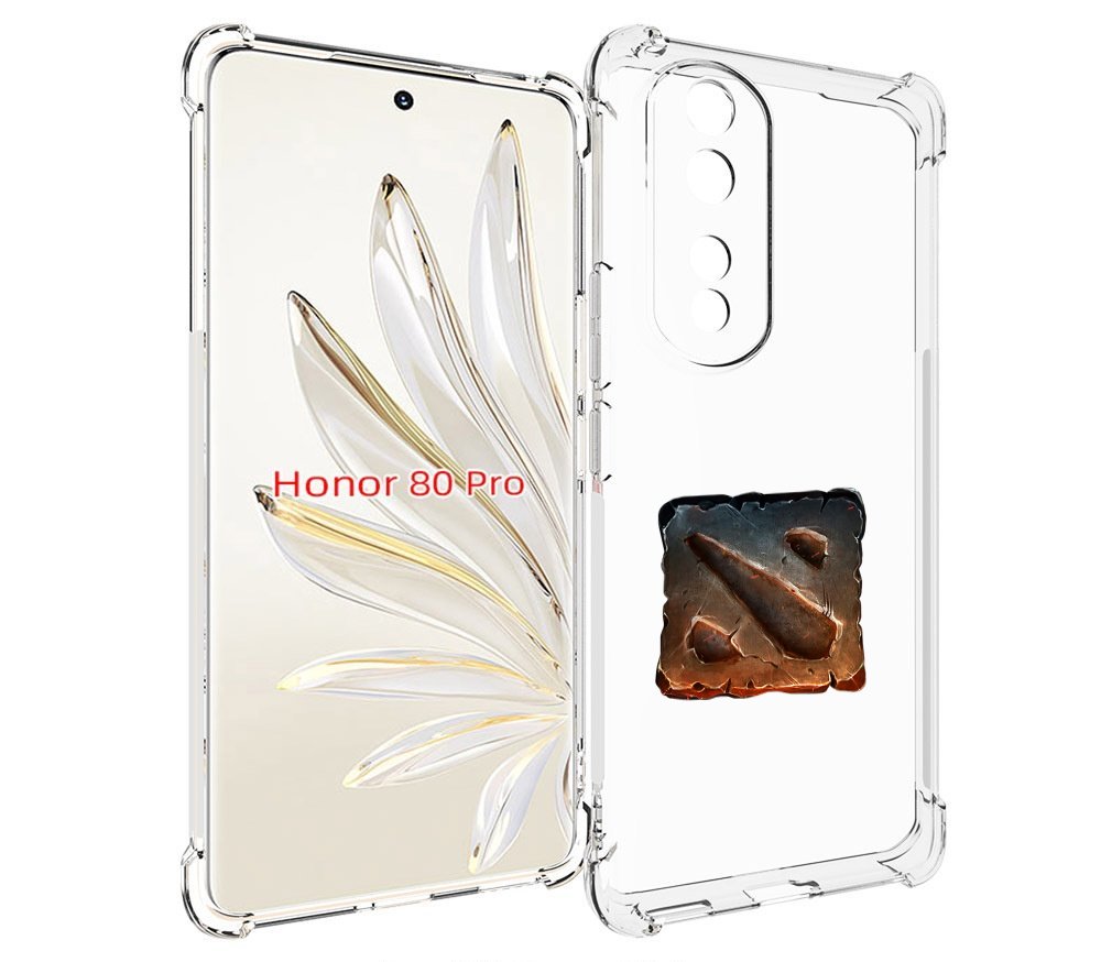 

Чехол MyPads dota 2 логотип 2 для Honor 80 Pro, Прозрачный, Tocco