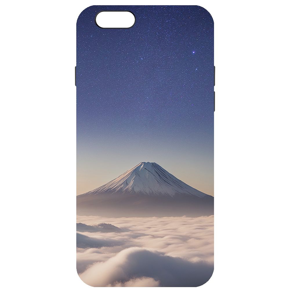 

Чехол-накладка Krutoff Soft Case Япония, Фудзияма для iPhone 66s черный