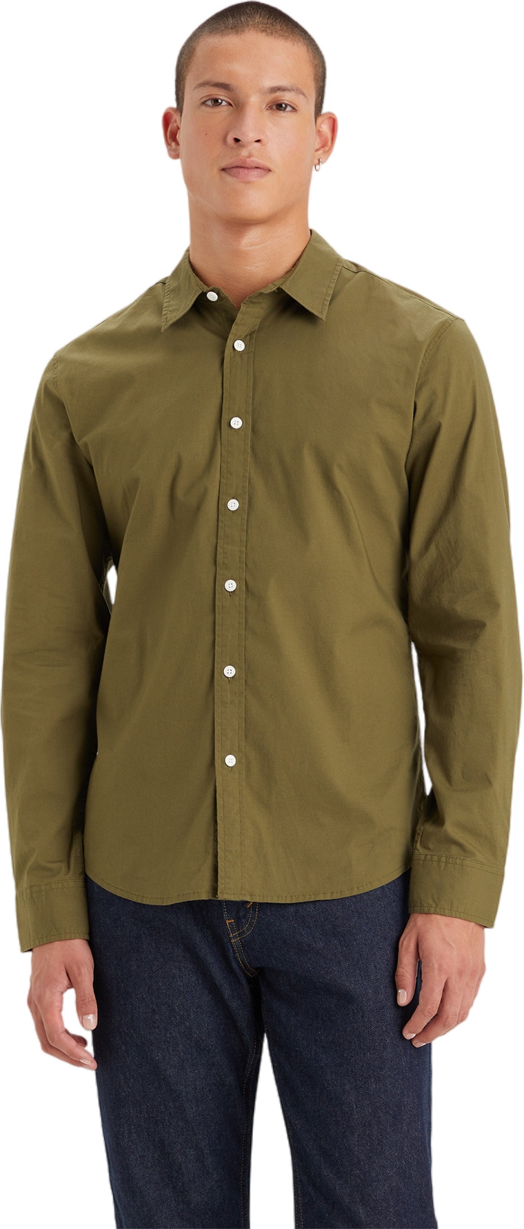

Рубашка мужская Levi's Men Long Sleeve Housemark Shirt хаки L, Men Long Sleeve Housemark Shirt
