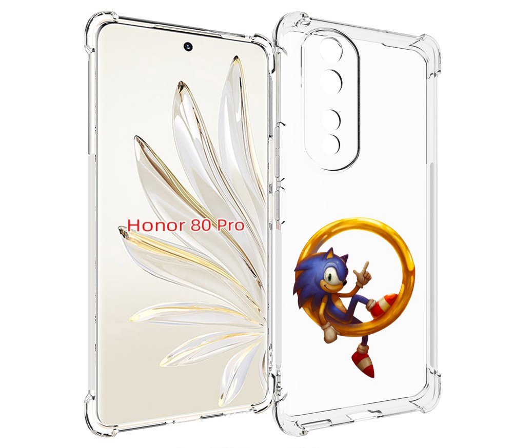 

Чехол MyPads Sonic-R для Honor 80 Pro, Прозрачный, Tocco