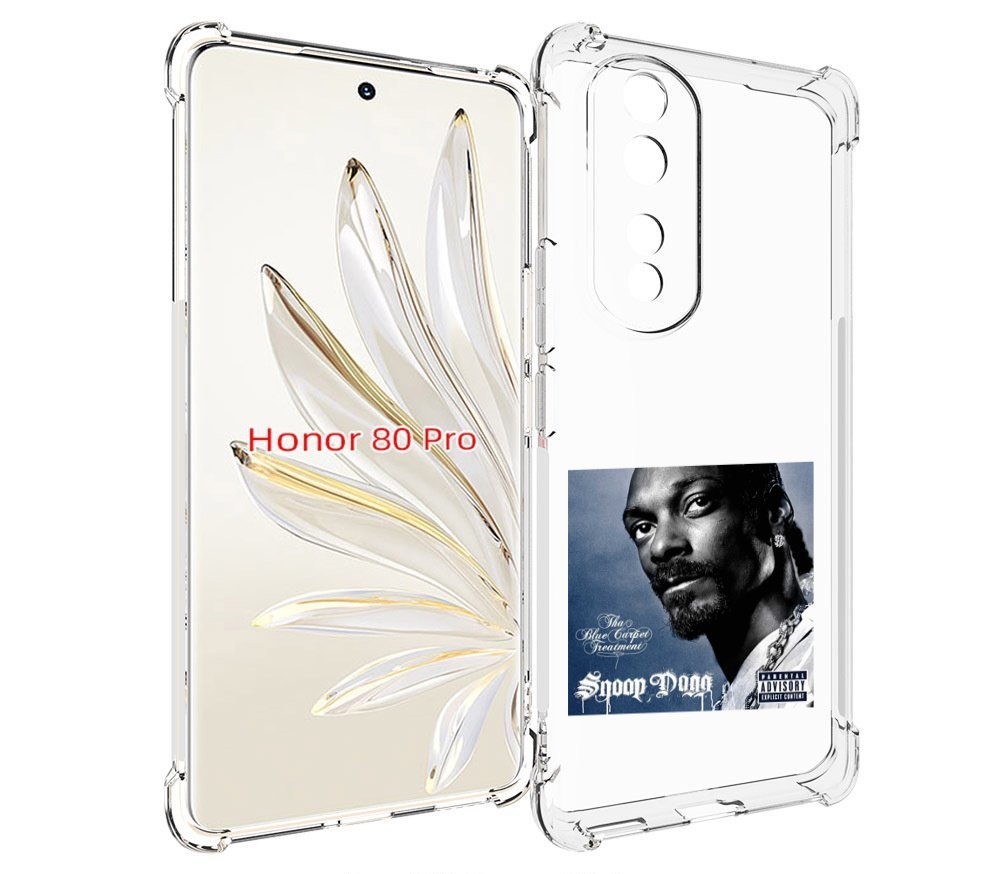 

Чехол MyPads Snoop Dogg THA BLUE CARPET TREATMENT для Honor 80 Pro, Прозрачный, Tocco