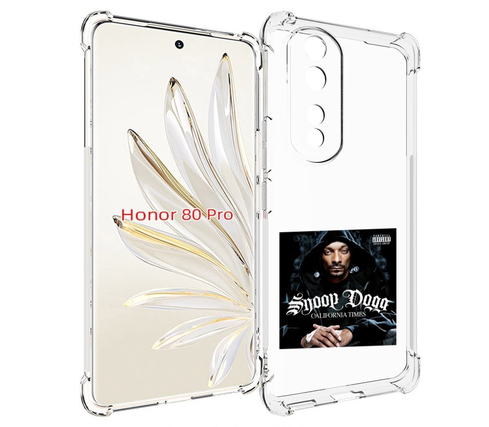 

Чехол MyPads Snoop Dogg CALIFORNIA TIMES для Honor 80 Pro, Прозрачный, Tocco