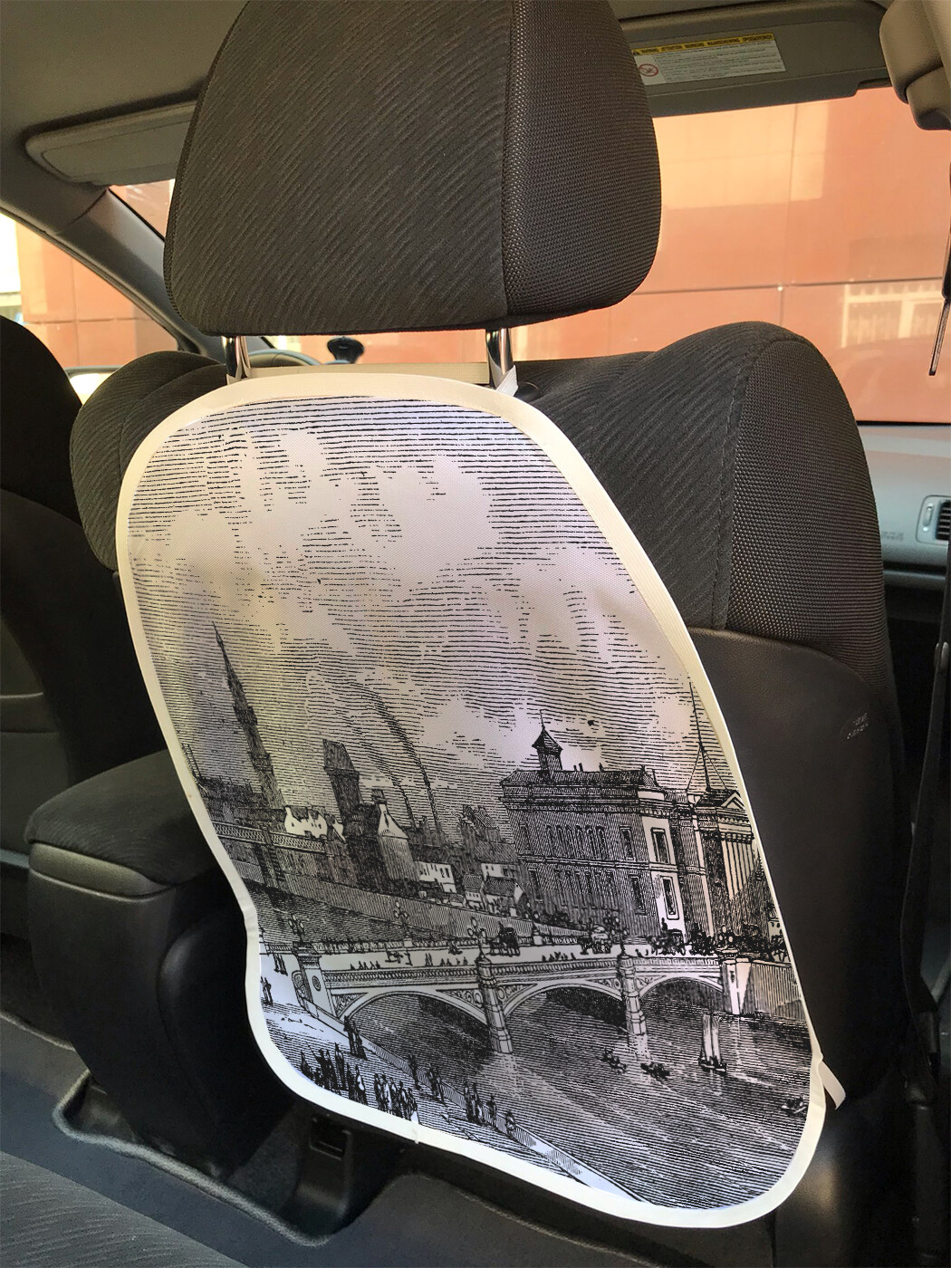 

Накидка на спинку сиденья JoyArty Гравюра города, 45х62, Гравюра города