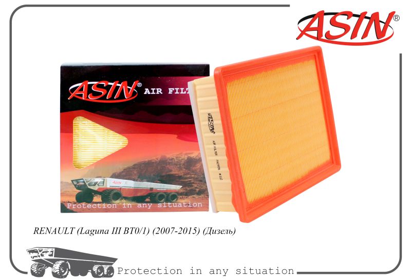 

Фильтр воздушный 8200602361 ASIN.FA2928 ASIN дляRENAULT Laguna III BT0 1 2007-2015 Дизель